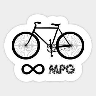 Infinite MPG bike design Sticker